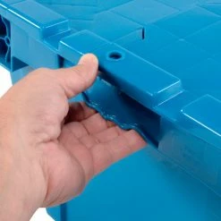 Global Industrial Plastic Attached Lid Shipping and Storage Container 27-3/16x16-5/8x12-1/2 BL 32 Global Industrial Plastic Attached Lid Shipping and Storage Container 27-3/16x16-5/8x12-1/2 BL -Containers & Organizers Sales Store 257814BL 12 1