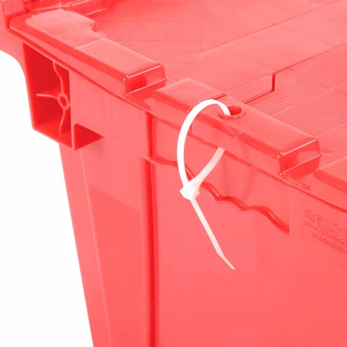 Attached Lid Shipping Container 27-3/16 x 16-5/8 x 12-1/2 Red with Dolly Combo 12 Attached Lid Shipping Container 27-3/16 x 16-5/8 x 12-1/2 Red with Dolly Combo - Image 12