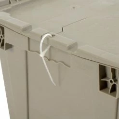 Global Industrial™ Shipping & Storage Container w/Attached Lid, 27-3/16"x16-5/8"x12-1/2", Gray -Containers & Organizers Sales Store 257814 11