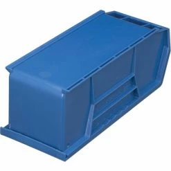 Global Industrial™ Plastic Stack & Hang Bin, 4-1/8"W x 10-7/8"D x 4"H, Blue - Pkg Qty 12 -Containers & Organizers Sales Store 257901BL 11