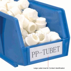 Global Industrial™ Plastic Stack & Hang Bin, 4-1/8"W x 10-7/8"D x 4"H, Blue - Pkg Qty 12 -Containers & Organizers Sales Store 257901BL 5wco