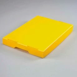 Global Industrial™ Corrugated Plastic Postal Mail Tote With Lid 18-1/2x13-1/4x12 Yellow - Pkg Qty 10 -Containers & Organizers Sales Store 257916YL