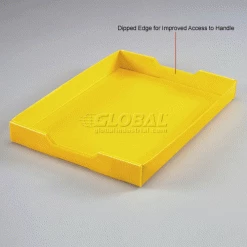 Global Industrial™ Corrugated Plastic Postal Mail Tote Lid Yellow - Pkg Qty 10 -Containers & Organizers Sales Store 257916YL 2wco