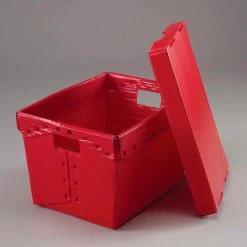 Global Industrial™ Corrugated Plastic Totes - Postal Nesting- No Lid 18-1/2x13-1/4x12 Red -Containers & Organizers Sales Store 257920RD 02