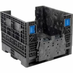 ORBIS KD3230-25 BulkPak Folding Bulk Shipping Container - 32"L x 30"W x 25"H, 1500 Lb. Cap. Black -Containers & Organizers Sales Store 268644 02