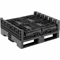 ORBIS KD3230-25 BulkPak Folding Bulk Shipping Container - 32"L x 30"W x 25"H, 1500 Lb. Cap. Black -Containers & Organizers Sales Store 268644 03