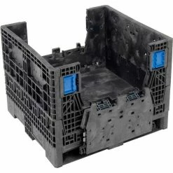 ORBIS KD3230-25 BulkPak Folding Bulk Shipping Container - 32"L x 30"W x 25"H, 1500 Lb. Cap. Black -Containers & Organizers Sales Store 268644 05