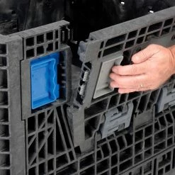 ORBIS KD3230-25 BulkPak Folding Bulk Shipping Container - 32"L x 30"W x 25"H, 1500 Lb. Cap. Black -Containers & Organizers Sales Store 268644 12