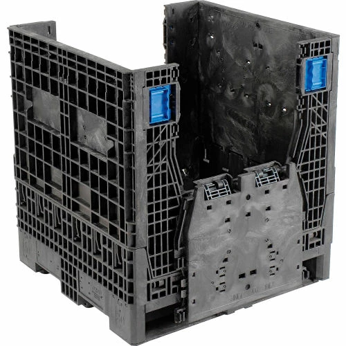 ORBIS KD3230-34 BulkPak Folding Bulk Shipping Container - 32"L x 30"W x 34"H, 2000 Lb. Cap. Black 3 ORBIS KD3230-34 BulkPak Folding Bulk Shipping Container - 32"L x 30"W x 34"H, 2000 Lb. Cap. Black - Image 3