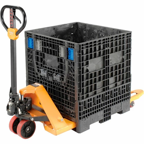 ORBIS KD3230-34 BulkPak Folding Bulk Shipping Container - 32"L x 30"W x 34"H, 2000 Lb. Cap. Black 5 ORBIS KD3230-34 BulkPak Folding Bulk Shipping Container - 32"L x 30"W x 34"H, 2000 Lb. Cap. Black - Image 5