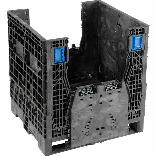 ORBIS KD3230-34 BulkPak Folding Bulk Shipping Container - 32"L x 30"W x 34"H, 2000 Lb. Cap. Black 6 ORBIS KD3230-34 BulkPak Folding Bulk Shipping Container - 32"L x 30"W x 34"H, 2000 Lb. Cap. Black - Image 6