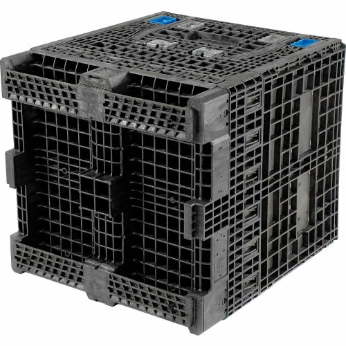 ORBIS KD3230-34 BulkPak Folding Bulk Shipping Container - 32"L x 30"W x 34"H, 2000 Lb. Cap. Black 11 ORBIS KD3230-34 BulkPak Folding Bulk Shipping Container - 32"L x 30"W x 34"H, 2000 Lb. Cap. Black - Image 11