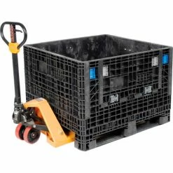 ORBIS HDMP4845-34-22 BulkPak Folding Bulk Shipping Container - 48"L x 45"W x 34"H, 1800 Lb Cap Black -Containers & Organizers Sales Store 268647 04