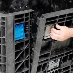 ORBIS HDMP4845-34-22 BulkPak Folding Bulk Shipping Container - 48"L x 45"W x 34"H, 1800 Lb Cap Black -Containers & Organizers Sales Store 268647 06