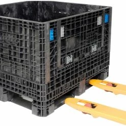 ORBIS HDMP4845-34-22 BulkPak Folding Bulk Shipping Container - 48"L x 45"W x 34"H, 1800 Lb Cap Black -Containers & Organizers Sales Store 268647 11