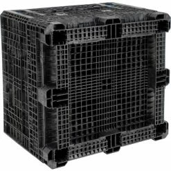 ORBIS HDMP4845-34-22 BulkPak Folding Bulk Shipping Container - 48"L x 45"W x 34"H, 1800 Lb Cap Black -Containers & Organizers Sales Store 268647 15