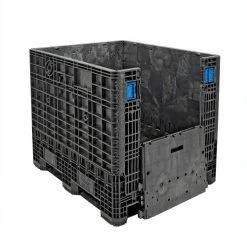 ORBIS GP4048-39 BulkPak Folding Bulk Shipping Container - 48"L x 40"W x 39"H, 2000 Lb. Cap. Black