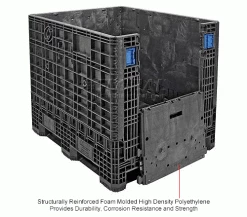 ORBIS GP4048-39 BulkPak Folding Bulk Shipping Container - 48"L x 40"W x 39"H, 2000 Lb. Cap. Black 37 ORBIS GP4048-39 BulkPak Folding Bulk Shipping Container - 48"L x 40"W x 39"H, 2000 Lb. Cap. Black -Containers & Organizers Sales Store 268649IN 1wco