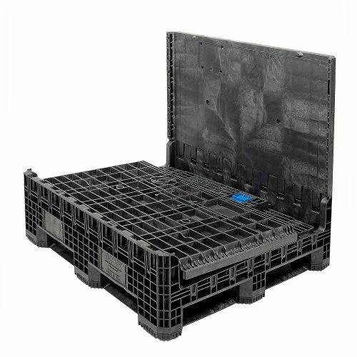 ORBIS GP4048-39 BulkPak Folding Bulk Shipping Container - 48"L x 40"W x 39"H, 2000 Lb. Cap. Black 12 ORBIS GP4048-39 BulkPak Folding Bulk Shipping Container - 48"L x 40"W x 39"H, 2000 Lb. Cap. Black - Image 12