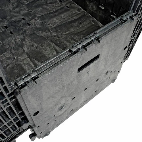 ORBIS GP4048-39 BulkPak Folding Bulk Shipping Container - 48"L x 40"W x 39"H, 2000 Lb. Cap. Black 14 ORBIS GP4048-39 BulkPak Folding Bulk Shipping Container - 48"L x 40"W x 39"H, 2000 Lb. Cap. Black - Image 14