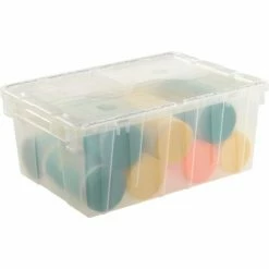 ORBIS Flipak® Attached Lid Container FP143 -21-4/5 x 15-1/5 x 9-4/5, Clear -Containers & Organizers Sales Store 268774 02