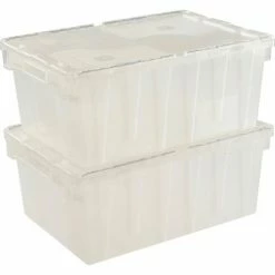 ORBIS Flipak® Attached Lid Container FP143 -21-4/5 x 15-1/5 x 9-4/5, Clear -Containers & Organizers Sales Store 268774 05