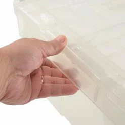 ORBIS Flipak® Attached Lid Container FP143 -21-4/5 x 15-1/5 x 9-4/5, Clear -Containers & Organizers Sales Store 268774 08