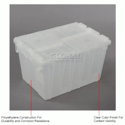 ORBIS Flipak® Attached Lid Container FP182 - 21-7/8 x 15-1/4 x 12-7/8, Clear 27 ORBIS Flipak® Attached Lid Container FP182 - 21-7/8 x 15-1/4 x 12-7/8, Clear -Containers & Organizers Sales Store 268775IN 1wco
