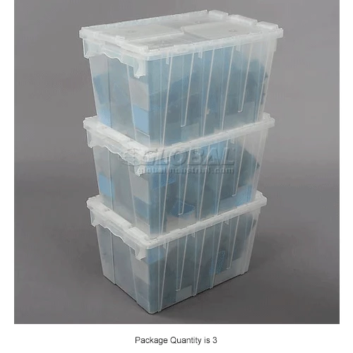 ORBIS Flipak® Attached Lid Container FP182 - 21-7/8 x 15-1/4 x 12-7/8, Clear 12 ORBIS Flipak® Attached Lid Container FP182 - 21-7/8 x 15-1/4 x 12-7/8, Clear - Image 12