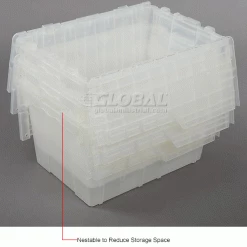 ORBIS Flipak® Attached Lid Container FP182 - 21-7/8 x 15-1/4 x 12-7/8, Clear 29 ORBIS Flipak® Attached Lid Container FP182 - 21-7/8 x 15-1/4 x 12-7/8, Clear -Containers & Organizers Sales Store 268775IN 3wco
