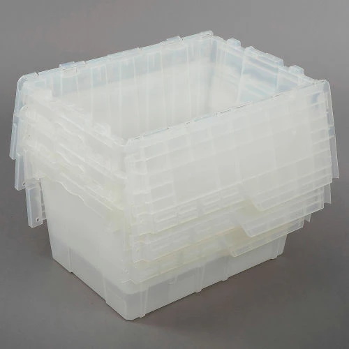 ORBIS Flipak® Attached Lid Container FP182 - 21-7/8 x 15-1/4 x 12-7/8, Clear 4 ORBIS Flipak® Attached Lid Container FP182 - 21-7/8 x 15-1/4 x 12-7/8, Clear - Image 4