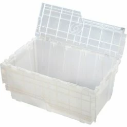 ORBIS Flipak® Attached Lid Container FP243 - 26-9/10 x 17-1/10 x 12-3/5, Clear -Containers & Organizers Sales Store 268776 02