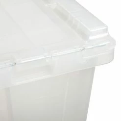 ORBIS Flipak® Attached Lid Container FP243 - 26-9/10 x 17-1/10 x 12-3/5, Clear -Containers & Organizers Sales Store 268776 06