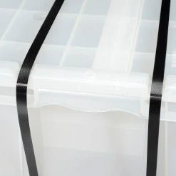 ORBIS Flipak® Attached Lid Container FP243 - 26-9/10 x 17-1/10 x 12-3/5, Clear -Containers & Organizers Sales Store 268776 08