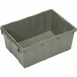 LEWISBins Nest Only Container RNO2115-9 - 21-13/16 x 15-3/16 x 9-3/16 Gray Closed Handle - Pkg Qty 5