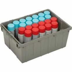 LEWISBins Nest Only Container RNO2115-9 - 21-13/16 x 15-3/16 x 9-3/16 Gray Closed Handle - Pkg Qty 5 -Containers & Organizers Sales Store 269304 03