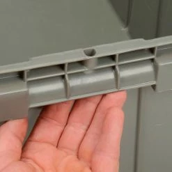 LEWISBins Nest Only Container RNO2115-9 - 21-13/16 x 15-3/16 x 9-3/16 Gray Closed Handle - Pkg Qty 5 -Containers & Organizers Sales Store 269304 08