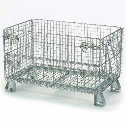 Nashville Wire Products Folding Wire Container GJR5 32x20x21 1/2" Mesh Size 1000 Lb. Capacity 2 Nashville Wire Products Folding Wire Container GJR5 32x20x21 1/2" Mesh Size 1000 Lb. Capacity - Image 2