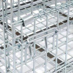 Nashville Wire Products Folding Wire Container GC324028S4 40x32x34-1/2 2" Mesh Size 3000-4000 Lb. Cap -Containers & Organizers Sales Store 269408 09
