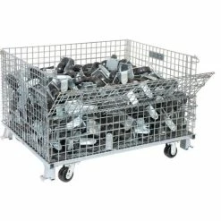 Nashville Wire Products Folding Wire Container GC404824S4 48x40x30-1/2 3000-4000 Lb. Cap -Containers & Organizers Sales Store 269409 05