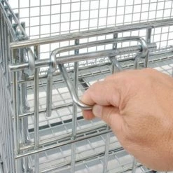 Nashville Wire Products Folding Wire Container GC404824S4 48x40x30-1/2 3000-4000 Lb. Cap -Containers & Organizers Sales Store 269409 12