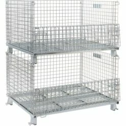 Nashville Wire Products Folding Wire Container GC404824S4 48x40x30-1/2 3000-4000 Lb. Cap -Containers & Organizers Sales Store 269409 13
