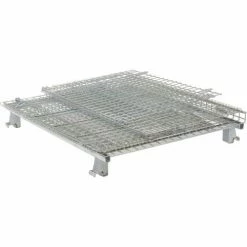 Nashville Wire Products Folding Wire Container GC404830E4 48x40x36-1/2 3000-4000 Lb Cap.Drop Gate 40" Side -Containers & Organizers Sales Store 269411 03