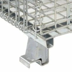 Nashville Wire Products Folding Wire Container GC404830E4 48x40x36-1/2 3000-4000 Lb Cap.Drop Gate 40" Side -Containers & Organizers Sales Store 269411 06
