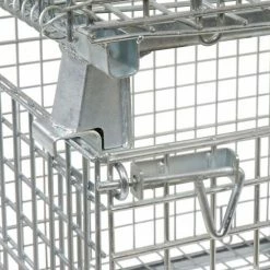 Nashville Wire Products Folding Wire Container GC404830E4 48x40x36-1/2 3000-4000 Lb Cap.Drop Gate 40" Side -Containers & Organizers Sales Store 269411 10