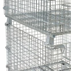 Nashville Wire Products Folding Wire Container GC404830E4 48x40x36-1/2 3000-4000 Lb Cap.Drop Gate 40" Side -Containers & Organizers Sales Store 269411 11