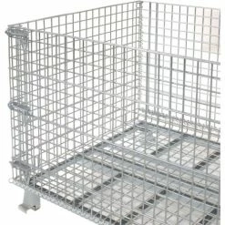 Nashville Wire Products Folding Wire Container GC404830E4 48x40x36-1/2 3000-4000 Lb Cap.Drop Gate 40" Side -Containers & Organizers Sales Store 269411 14