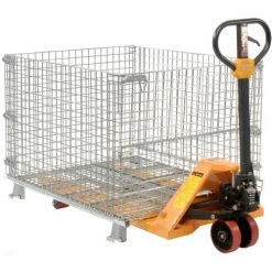 Nashville Wire Products Folding Wire Container GC404830E4 48x40x36-1/2 3000-4000 Lb Cap.Drop Gate 40" Side -Containers & Organizers Sales Store 269411 15