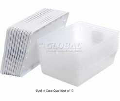 Sterilite 16558010 Clear Storage Tote With Lid 28 Quart 23x16-1/4x6 - Pkg Qty 10 -Containers & Organizers Sales Store 269459 2wco