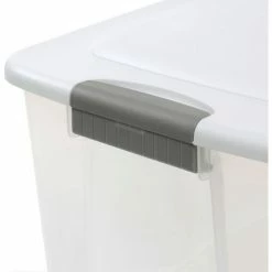 Sterilite 19889804 Clear Storage Tote With Lid 70 Quart 26-1/8x16-1/4x13-1/2 - Pkg Qty 4 -Containers & Organizers Sales Store 269462 02
